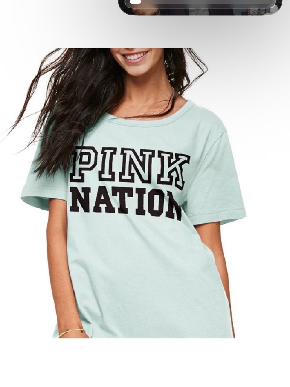 PINK NATION Mint Graphic Tee XSmall